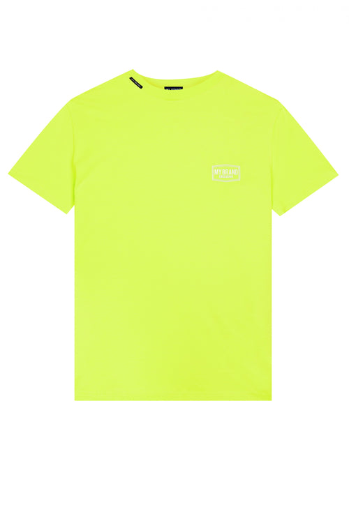 CHEST LOGO NEON T-SHIRT | NEON YELLOW