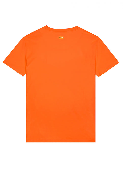 CHEST LOGO NEON T-SHIRT | NEON ORANGE