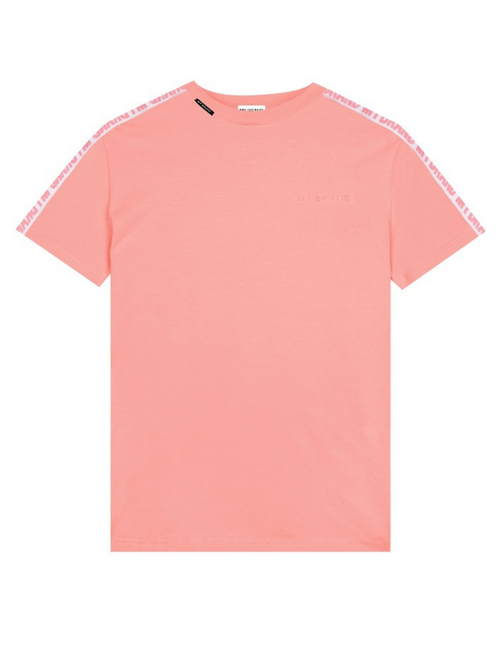 MB LOGO TAPING T-SHIRT | PEACH