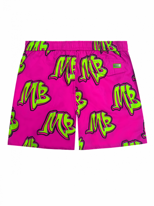 Neon Swim Capsule Swimshort Neonpink | NEON PINK