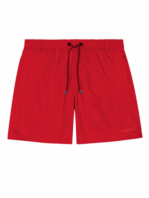 MB Logo Taping Swimshort Red | RED
