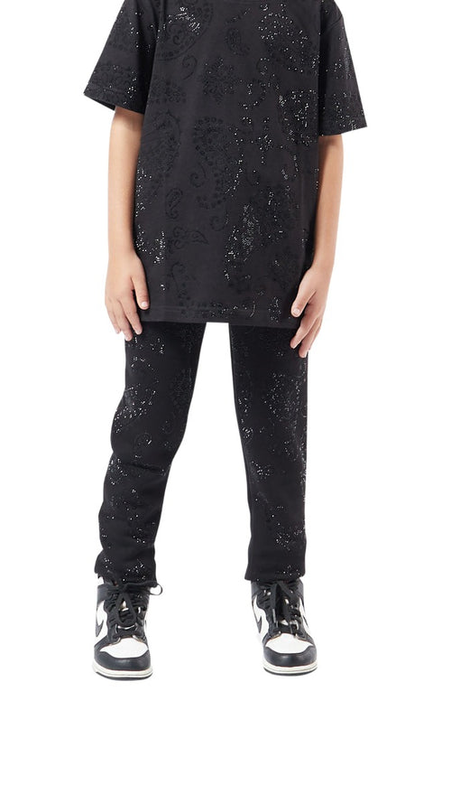 BLACK STONES BANDANA JOGG | BLACK