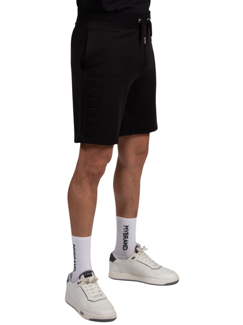 MYBRAND Embosed Statement Short Black | BLACK