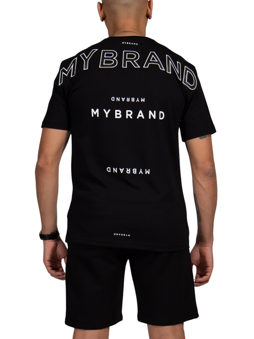 MYBRAND Signature Series: Classic Logo Tee | BLACK