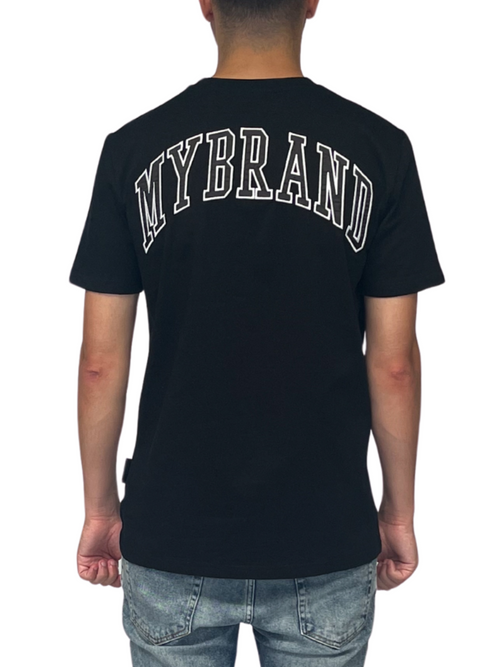 MY BRAND BACK TEXT T-SHIRT BLACK | BLACK
