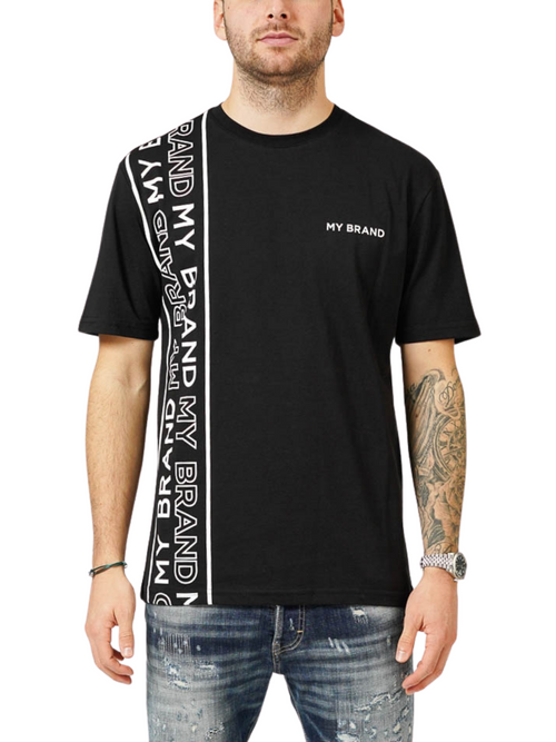 MY BRAND LINES BLACK T-SHIRT | BLACK