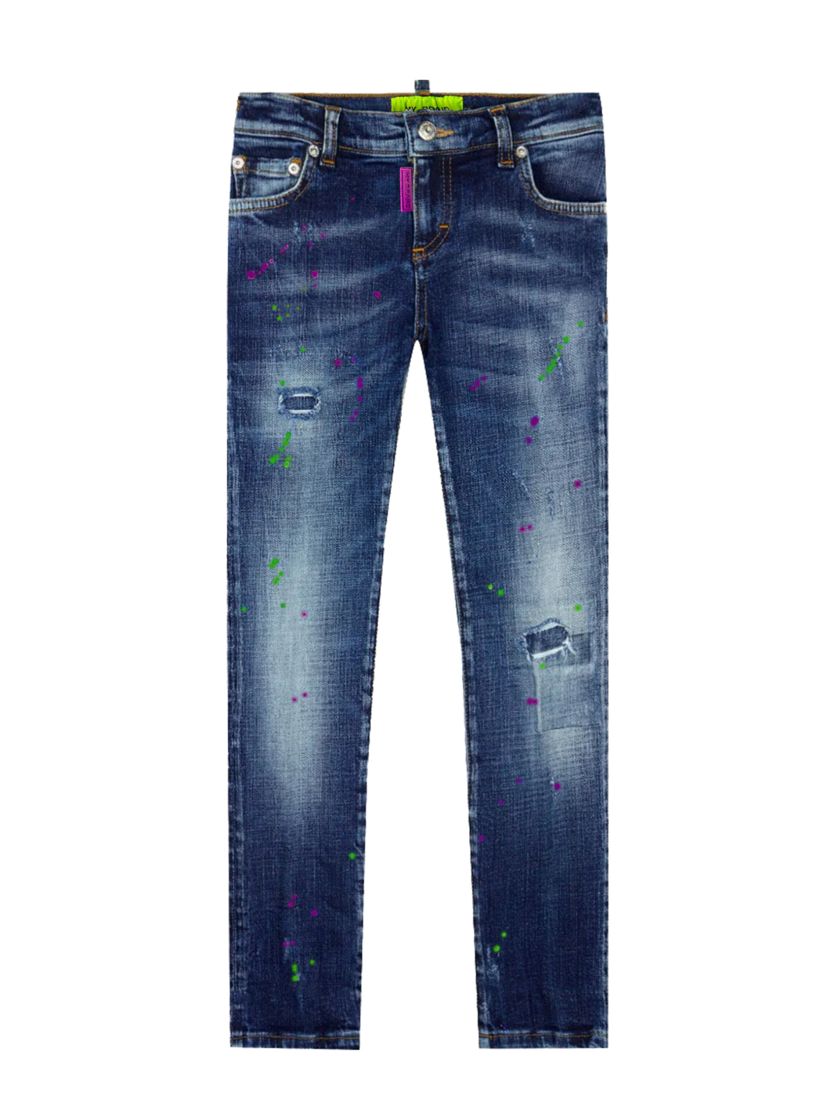 BLUE DISTRESSED GREEN  SP | DENIM